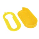 Guscio Cover In Plastica Colore Giallo Per Chiavi Telecomando Senza Lama Fiat Grande Punto Evo Panda Bravo Stilo 500L Lancia Y Delta Musa