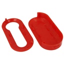 Guscio Cover In Plastica Colore Rosso Per Chiavi Telecomando Senza Lama Fiat Grande Punto Evo Panda Bravo Stilo 500L Lancia Y Delta Musa