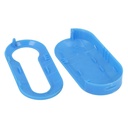 Guscio Cover In Plastica Colore Azzurra Per Chiavi Telecomando Senza Lama Fiat Grande Punto Evo Panda Bravo Stilo 500L Lancia Y Delta Musa