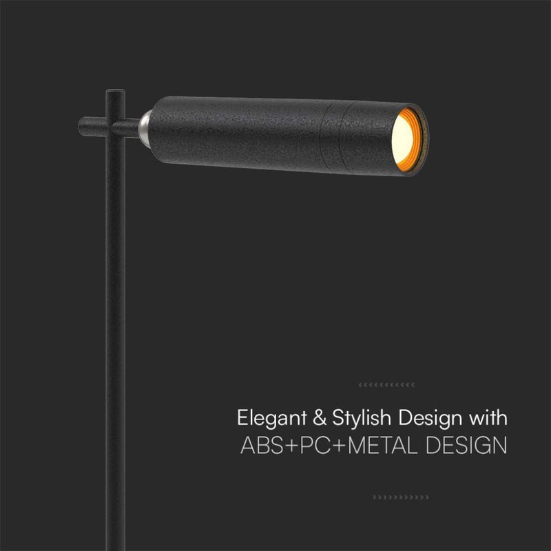 Lampada LED da Tavolo Magnetica 3W Ricaricabile con USB C Touch Dimmerabile 4000K Colore Nero SKU-23042