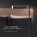 Lampada LED da Tavolo Magnetica 3W Ricaricabile con USB C Touch Dimmerabile 4000K Colore Nero SKU-23042