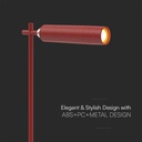 Lampada LED da Tavolo Magnetica 3W Ricaricabile con USB C Touch Dimmerabile 4000K Colore Rosso SKU-23043