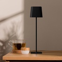 Lampada LED da Tavolo Magnetica 5W con Batteria Ricaricabile USB C Colore Nero Touch Dimmerabile 3in1 IP65 SKU-23413