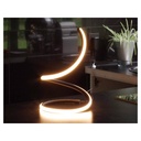 Lampada Led da Tavolo Design Moderna Spirale 17W Caldo 3000K Colore Nero Con Interruttore SKU-2140311
