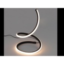 Lampada Led da Tavolo Design Moderna Spirale 17W Caldo 3000K Colore Nero Con Interruttore SKU-2140311