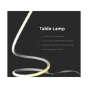 Lampada Led da Tavolo Design Moderna Spirale 17W Caldo 3000K Colore Bianco Con Interruttore SKU-40321