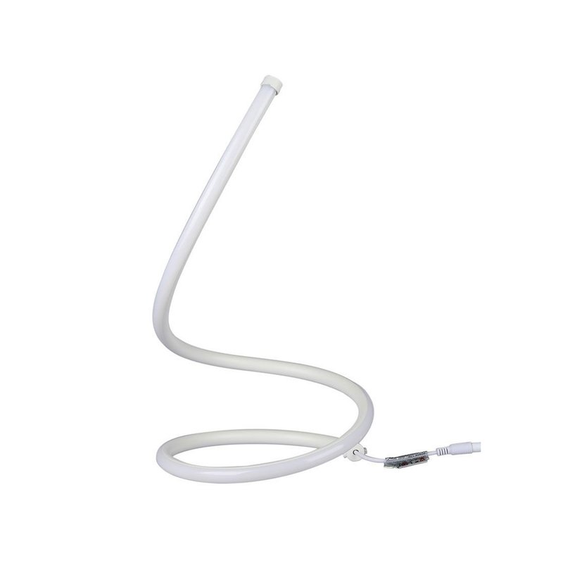 Lampada Led da Tavolo Design Moderna Spirale 17W Caldo 3000K Colore Bianco Con Interruttore SKU-40321