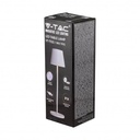 Lampada LED da Tavolo 2W Colore Bianco in Alluminio con caricatore Wireless e Touch Dimmerabile 3000K IP54 SKU-7651