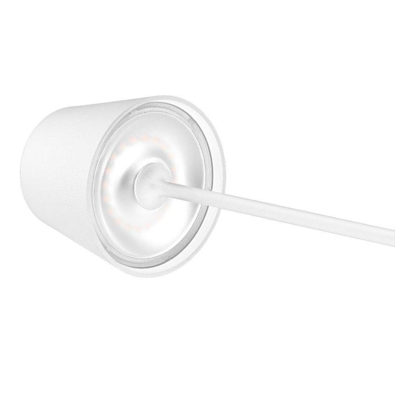 Lampada LED da Tavolo 2W Colore Bianco in Alluminio con caricatore Wireless e Touch Dimmerabile 3000K IP54 SKU-7651