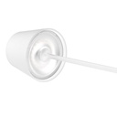 Lampada LED da Tavolo 2W Colore Bianco in Alluminio con caricatore Wireless e Touch Dimmerabile 3000K IP54 SKU-7651