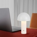 Lampada LED da Tavolo 3W con Batteria 1800mAh Ricaricabile USB C Colore Bianco in Metallo Touch Dimmerabile 3in1 SKU-7899