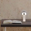 Lampada LED da Tavolo 3W con Batteria 1800mAh Ricaricabile USB C Colore Oro in Metallo Touch Dimmerabile 3in1 SKU-7937