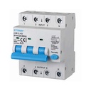 ETTROIT Interruttore Magnetotermico Differenziale 3P+N 25A 6KA 300mA 380V Occupa 4 Moduli DIN