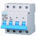 Interruttore Magnetotermico Fotovoltaico 4P DC 1000V 25A 6kA Occupa 4 Moduli DIN