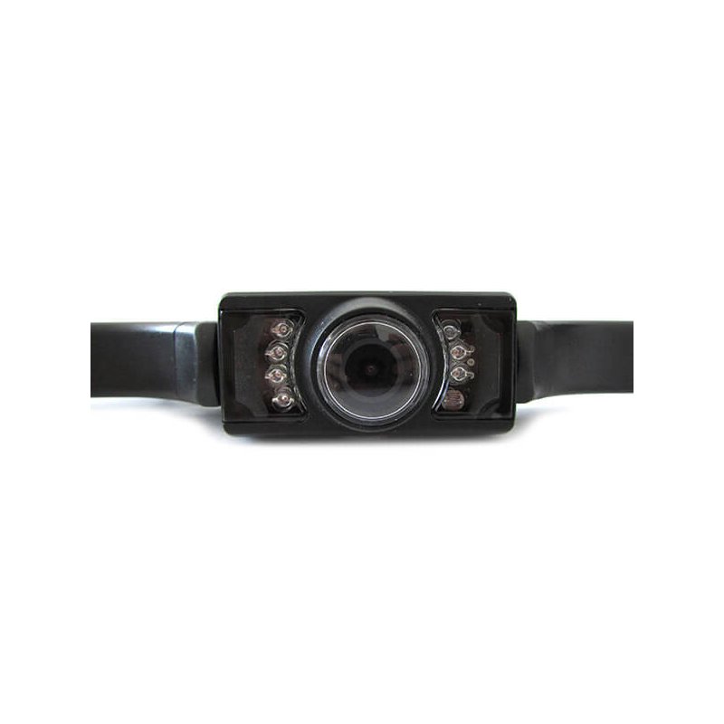 Telecamera Retromarcia Portatarga Infrarossa Stagna IP65 7 Led 12V Per Auto