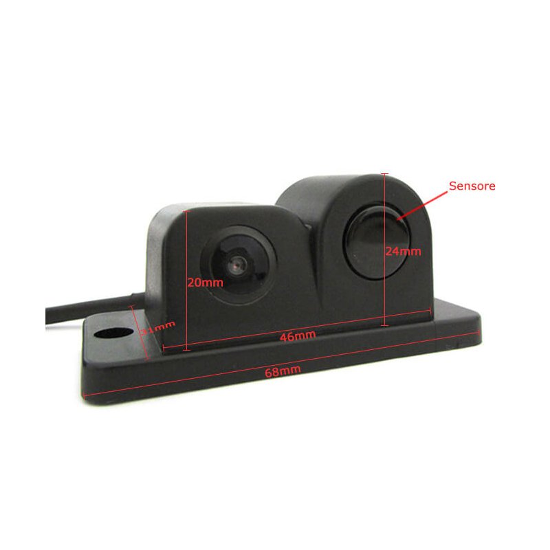 Video Parking Sensor 2 In 1 Telecamera Portatarga Con Sensore Parcheggio e Cicalino Incorporato