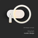 Applique Lampada LED da Muro 14W 250*100*180mm in Metallo Colore Bianco 3000K SKU-14983