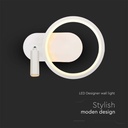 Applique Lampada LED da Muro 14W 250*100*180mm in Metallo Colore Bianco 4000K SKU-14982