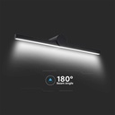Lampada LED da Specchio Bagno 10W 1530LM Colore Nero 3000K 610X100X75mm IP65 SKU-405831