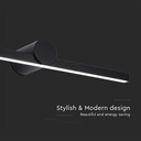 Lampada LED da Specchio Bagno 10W 1530LM Colore Nero 4000K 610X100X75mm IP65 SKU-405841