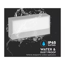 Applique Lampada LED da Muro Rettangolare 12W Doppio Fascio Luminoso Colore Grigio 3000K IP65 SKU-218242