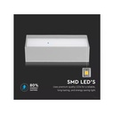Applique Lampada LED da Muro Rettangolare 12W Doppio Fascio Luminoso Colore Grigio 4000K IP65 SKU-218243