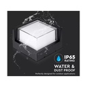 Applique Lampada Led Da Muro Parete Quadrato Neutro 4000K 12W Con Diffusore Semicoperto Colore Nero SKU-218540