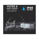 Applique Lampada LED da Muro Rettangolare 4W Colore Nero 6500K IP65 Esterno Up-Down SKU-218563