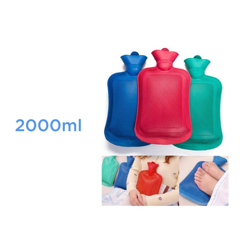 Borsa Acqua Calda 2 Litri Modello Semplice Colore Assortito