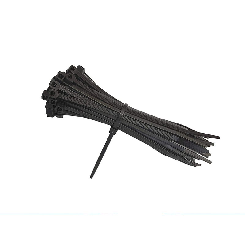 100 Fascette Cablaggio Stringicavo 7.6X300mm Colore Nero Per Legare Fili Cavi SKU-11178