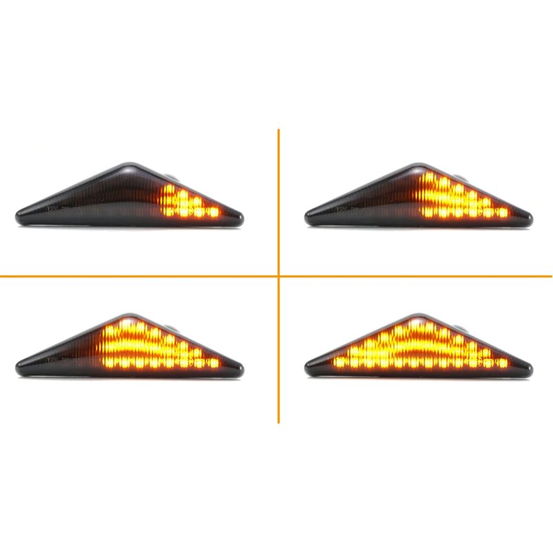 Kit Freccia Laterale a Led Side Marker Dinamica Lente Fume Ford Mondeo Focus MK1 OEM 4311404PBS 185759002 4311404NU