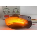Kit Freccia Led Specchietto Retrovisore Dinamico Sequenziale Toyota Corolla Dopo 2019 Lente Fume Arancione