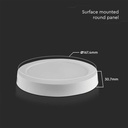 Plafoniera Pannello Led Slim Montaggio a Plafone Rotondo 12W 1200LM 000K SKU-7874