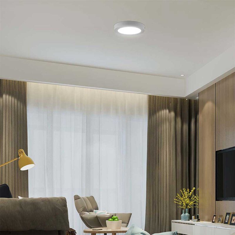 Plafoniera Pannello Led Slim Montaggio a Plafone Rotondo 18W 1980LM 3000K SKU-7876