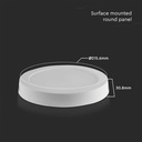Plafoniera Pannello Led Slim Montaggio a Plafone Rotondo 18W 1980LM 4000K SKU-7877