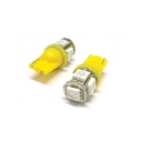 Lampada Led T10 WY5W 5 Smd 5050 Arancione Frecce Laterale 12V