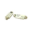 Lampada Led Siluro T11 C5W 42mm 12 Smd Colore Blue 12V Luci Targa e Lettura