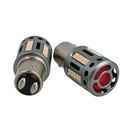 Lampada Led BAY15D 1157 100% Canbus 12V 21/5W Effettiva Colore Rosso Con Ventola In Testa