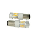 Lampada Led BAY15D 1157 12V P21/5W Dual Color Bianco + Arancione 28 Smd 2835 Frecce
