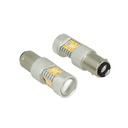Lampada Led BAY15D 1157 12V P21/5W Dual Color Bianco + Arancione 28 Smd 2835 Frecce