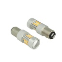 Lampada Led BAY15D 1157 12V P21/5W Dual Color Bianco + Arancione 28 Smd 2835 Frecce