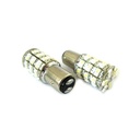 Lampada Led BAY15D 1157 P21/5W 60 Smd Bi Color Bianco Arancione Luce Freccia