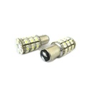 Lampada Led BAY15D 1157 P21/5W 60 Smd Bi Color Bianco Arancione Luce Freccia