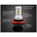 Lampada led H8 H11 H9 12V 24V 8W IP67 360 Gradi