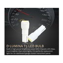 10 Lampadine Led T5 12V W1,2W Colore Bianco Con 1 Smd 5050 Luci Cruscotto Auto e Moto
