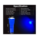 10 Lampadine Led T5 12V W1,2W Colore Blu Con 1 Smd 5050 Luci Cruscotto Auto e Moto