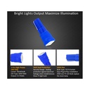 10 Lampadine Led T5 12V W1,2W Colore Blu Con 1 Smd 5050 Luci Cruscotto Auto e Moto