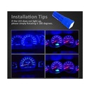 10 Lampadine Led T5 12V W1,2W Colore Blu Con 1 Smd 5050 Luci Cruscotto Auto e Moto
