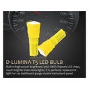10 Lampadine Led T5 12V W1,2W Colore Giallo Arancione Con 1 Smd 5050 Luci Cruscotto Auto e Moto