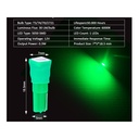 10 Lampadine Led T5 12V W1,2W Colore Verde Con 1 Smd 5050 Luci Cruscotto Auto e Moto